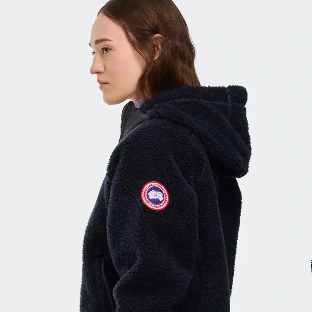 Canada Goose Atlantic Navy Simcoe Oversized Hoodie Kind High Pile Fleece - Picture 6 of 8